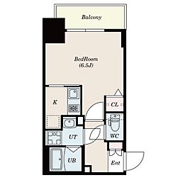 エスリードレジデンス上前津フロント 1Kの間取図画像