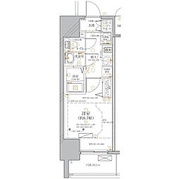 ディアレイシャス浅間町ステーションフロント 1Kの間取図画像