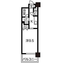 CASTELLOLUSSO 1Kの間取図画像
