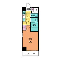 BPRResidence丸の内 1Kの間取図画像