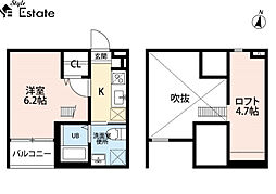ブロード5 1SKの間取図画像