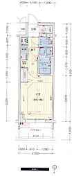 プレサンスTHE久屋大通レジェンド 1Kの間取図画像