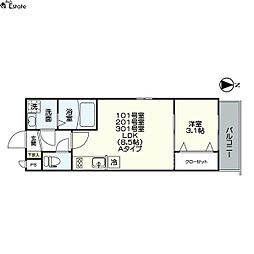 ジュネス十番町 1階/101