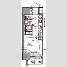 MAXIV名古屋上前津 1Kの間取図画像