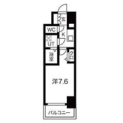 エスリード葵桜通り 1Kの間取図画像