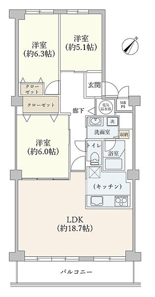 間取りを拡大表示