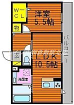 岡山県倉敷市浦田（賃貸アパート1LDK・2階・41.75㎡） その2