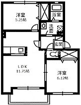 岡山県倉敷市片島町（賃貸アパート2LDK・2階・51.96㎡） その2