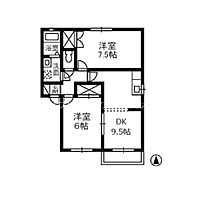 パールメゾン　B 201 ｜ 岡山県倉敷市新倉敷駅前5丁目240（賃貸アパート2LDK・2階・50.92㎡） その2