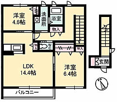 ヴァン・パサージュ　Ａ棟 202 ｜ 岡山県倉敷市水江1484-3（賃貸アパート2LDK・2階・70.93㎡） その2