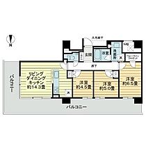 ライオンズタワー岡山千日前 1107 ｜ 岡山県岡山市北区表町3丁目（賃貸マンション3LDK・11階・70.03㎡） その2