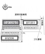 レオパレスグランドゥールI 106 ｜ 岡山県岡山市北区学南町3丁目14-22-1（賃貸アパート1K・1階・23.18㎡） その3