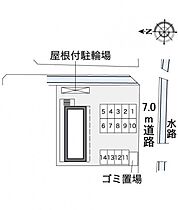 レオパレスウイング近藤V 307 ｜ 岡山県倉敷市中庄2379-4（賃貸マンション1K・3階・19.87㎡） その3