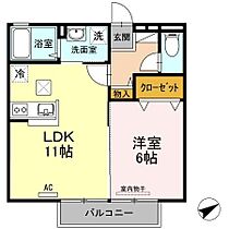 ファルベ　ブルーノ 102 ｜ 岡山県倉敷市連島町鶴新田1530-1（賃貸アパート1LDK・1階・40.15㎡） その2