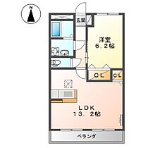 ヴィーブルピア  ｜ 岡山県倉敷市真備町川辺（賃貸アパート1LDK・1階・44.95㎡） その2