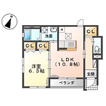 アミティーII  ｜ 岡山県倉敷市玉島爪崎（賃貸アパート1LDK・1階・44.62㎡） その2