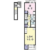 カーサ　イレーネ 203 ｜ 岡山県倉敷市茶屋町1636番地1（賃貸アパート1LDK・2階・43.79㎡） その2