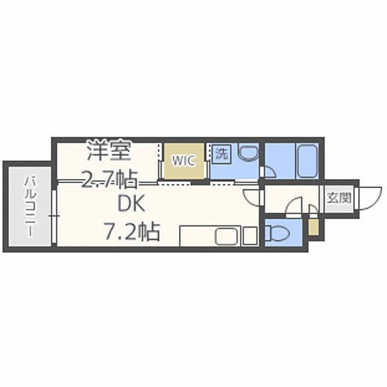 福岡県福岡市南区大橋1丁目(賃貸マンション1DK・2階・30.06㎡)の写真 その2