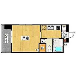 アソシアグロッツオ平尾駅前 1Kの間取図画像