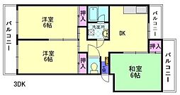 間取図画像 3DK
