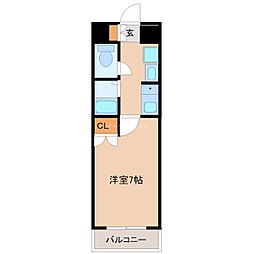gru 1Kの間取図画像