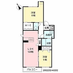 クオリティコート 2LDKの間取図画像