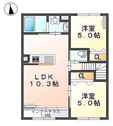 グランノヴァ 2LDKの間取図画像