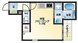 speranza二日市 ワンルームの間取図画像