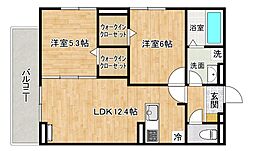 D-ROOM平田台 2LDKの間取図画像