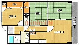 デセンシア寺西 3LDKの間取図画像