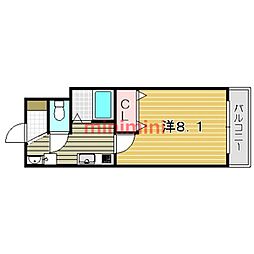 メゾン・ド・正雀 1Kの間取図画像