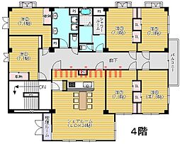ラポートシェアハウス ワンルームの間取図画像
