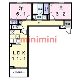 間取図画像 2LDK