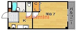 チセ・ピリカ 1Kの間取図画像