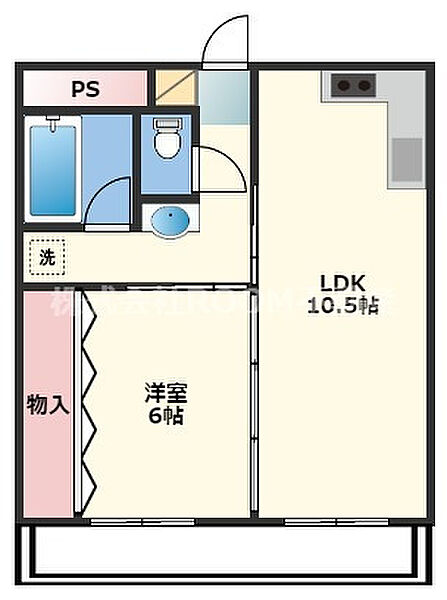 アイン都城 ｜宮崎県都城市天神町(賃貸マンション1LDK・4階・42.25㎡)の写真 その2