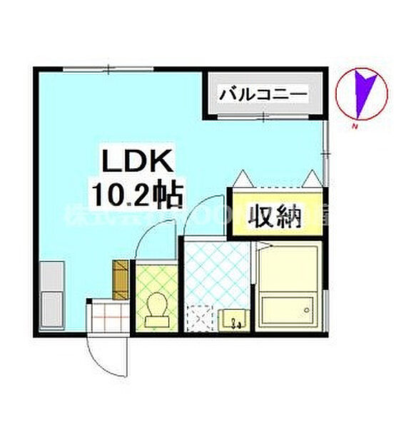 コート野 ｜宮崎県都城市栄町(賃貸アパート1R・2階・24.62㎡)の写真 その2