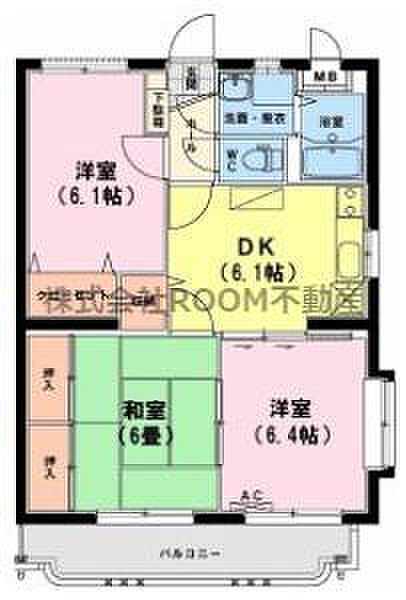 ユーミーすばる ｜宮崎県日南市戸高4丁目(賃貸マンション3DK・3階・56.85㎡)の写真 その2