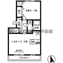 N’ｓ　BLANC　Ａ棟  ｜ 宮崎県都城市上東町4街区9号（賃貸アパート1LDK・2階・44.16㎡） その2