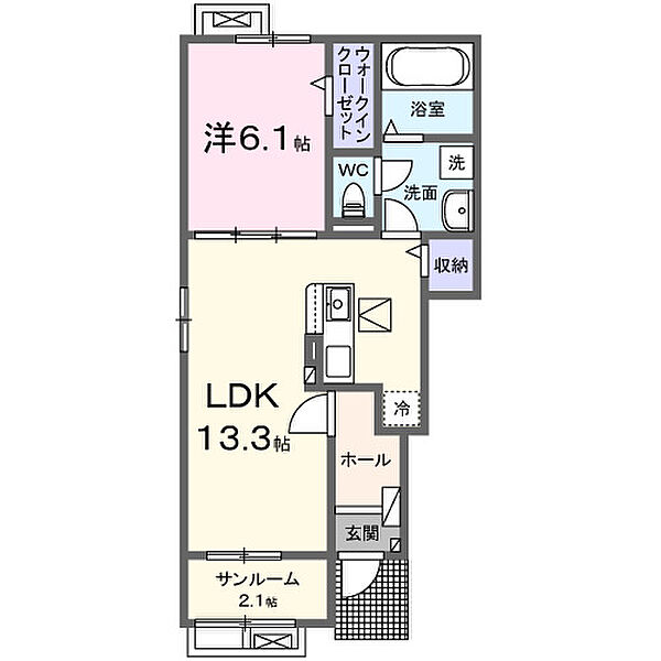 スピカ867　I 101｜宮崎県都城市志比田町(賃貸アパート1LDK・1階・50.01㎡)の写真 その2