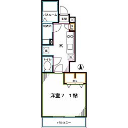 リブリ・ブランカ 1Kの間取図画像
