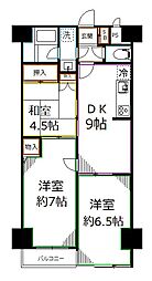 ライオンズマンション国分寺第3 2SDKの間取図画像