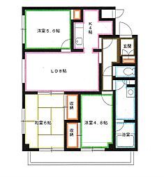 チェリーコート武蔵小金井 3LDKの間取図画像