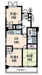 K-CUBE 3DKの間取図画像