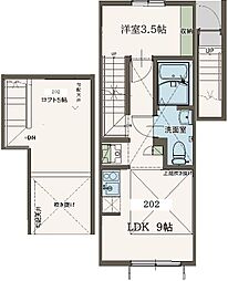 Agrande Nishi-Kokubunji(エイグラン西 1LDKの間取図画像