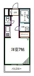 リプレースメント広尾 ワンルームの間取図画像