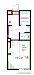 メゾンソフィア 1Kの間取図画像