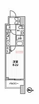 ＡＬＴＥＲＮＡ亀戸 1302 ｜ 東京都江東区亀戸１丁目31-6（賃貸マンション1K・13階・25.49㎡） その2