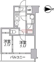 ＳＹＦＯＲＭＥ住吉 3階2Kの間取り