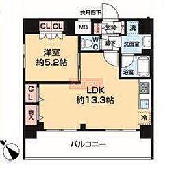 ARCOBALENO OSHIAGE BLOSSOM 1LDKの間取図画像