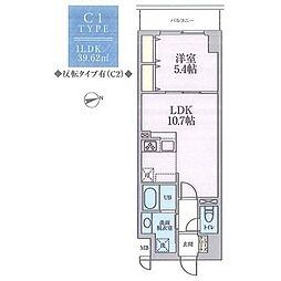 ラ・グリシーヌ 1LDKの間取図画像